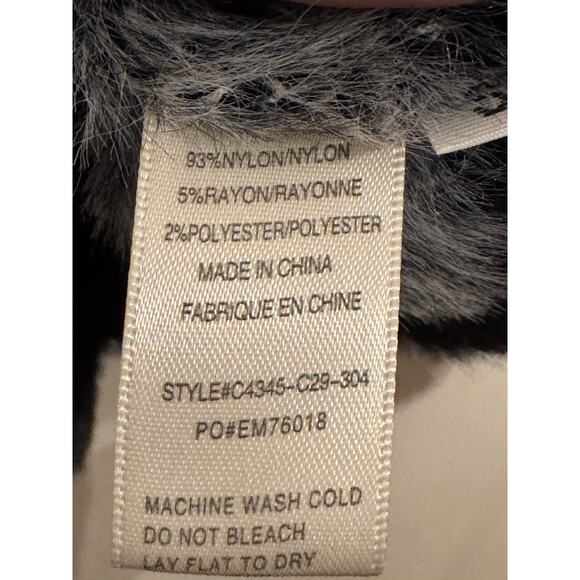 Cloth & Stone Fuzzy Cozy Cardigan Sz S Black-White Check Preppy Dark Academia - Picture 5 of 6